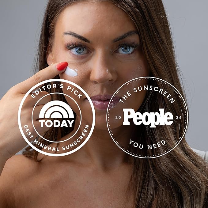 Natural Mineral Sun Screen SPF 30 for Face & Body – Lightweight, Hydrating & Moisturizing Sunscreen – Daily Sunscreen Moisturizer, No White Cast Zinc Oxide, Reef-Safe Korean Skin Care