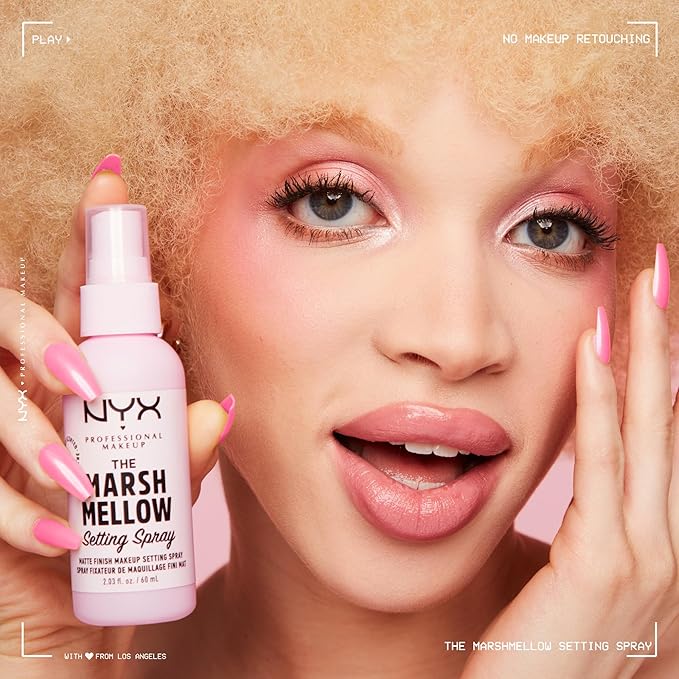 NYX PROFESSIONAL MAKEUP Marshmellow Setting Spray, Matte Setting Spray for 16HR Make Up Wear