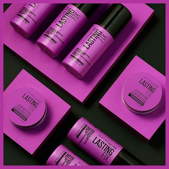 Maybelline Facestudio Lasting Fix Setting + Perfecting Loose Powder Makeup, All Day Matte Wear, Minimizes Shine, Sets Foundation Makeup, Translucent, 0.21 oz.