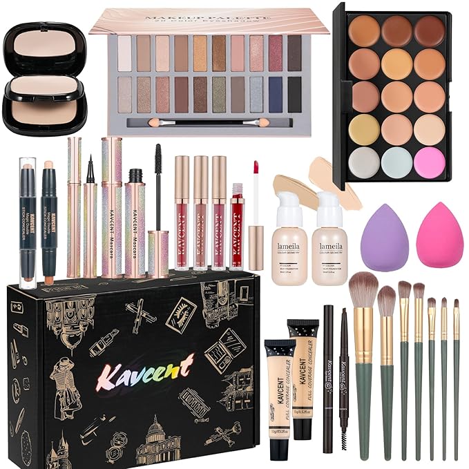Makeup Set Makeup Kit for Women Full Kit Makeup Sets for Teens Women Gift Eyeshadow Palette Lipgloss Foundation concealer Makeup Kits forTeenager