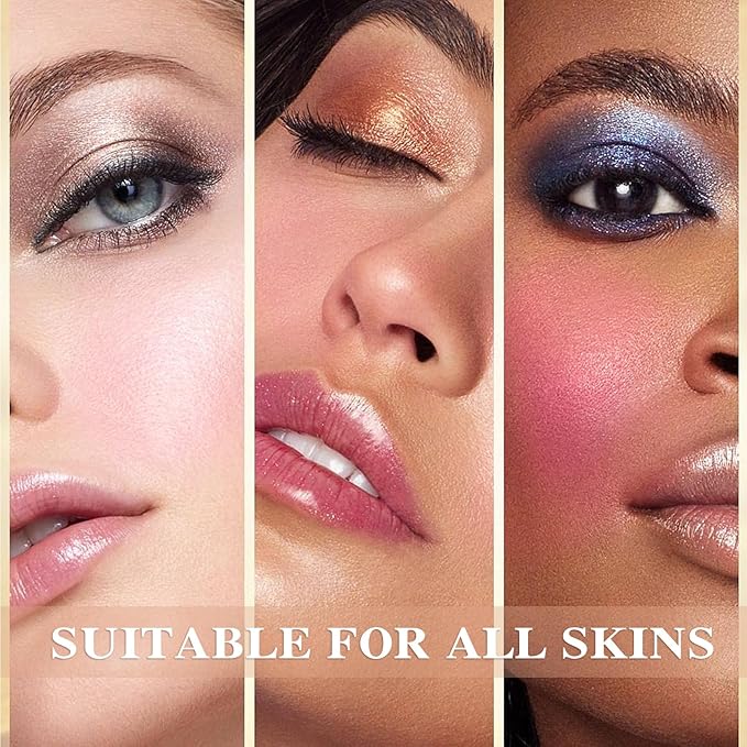 Cream Blush Stick with Brush,Waterproof Multi Cream Blush Skin D1