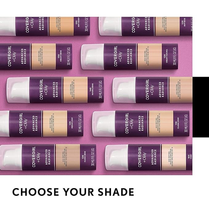 COVERGIRL Advanced Radiance Age Defying Foundation Makeup Natural may vary) 1 oz