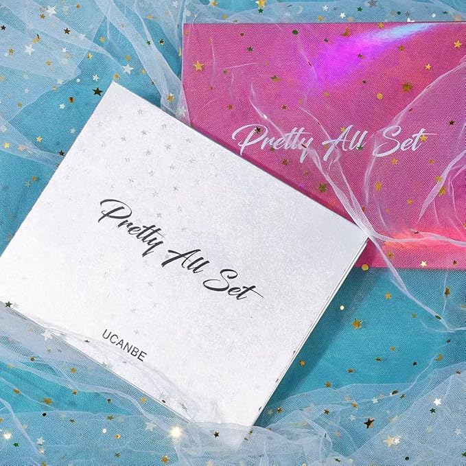 UCANBE Pretty All Set Eyeshadow Palette Holiday Set Pro 86 Colors Makeup Kit Matte Shimmer Eye Shadow Highlighters Contour Blush Powder All In One Valentine's Gift Makeup Pallet