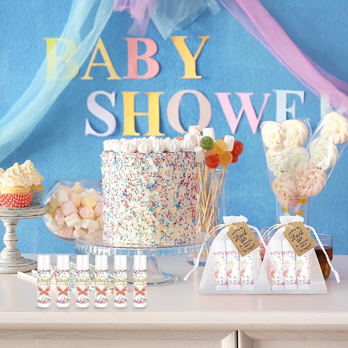 Demissle 50 Pcs Baby Shower Lip (Butterfly)