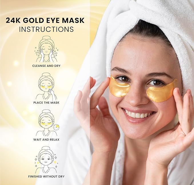 24k gold under eye patches