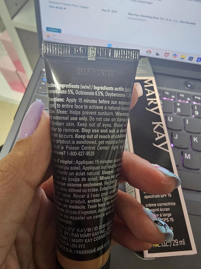 Mary Kay CC Cream Sunscreen SPF 15 - Deep, Lightweight Moisturizer for All Skin Types, 1 Fl Oz