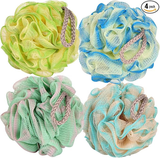Pack of 4 loofah sponge