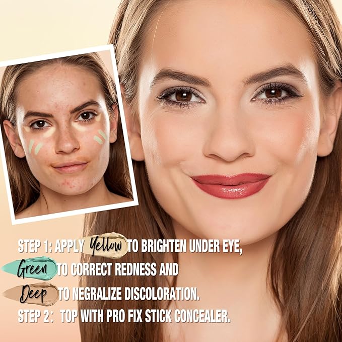 Contour Stick Corrects Skin Tone Bronzer Waterproof Sweat Concealer Deep