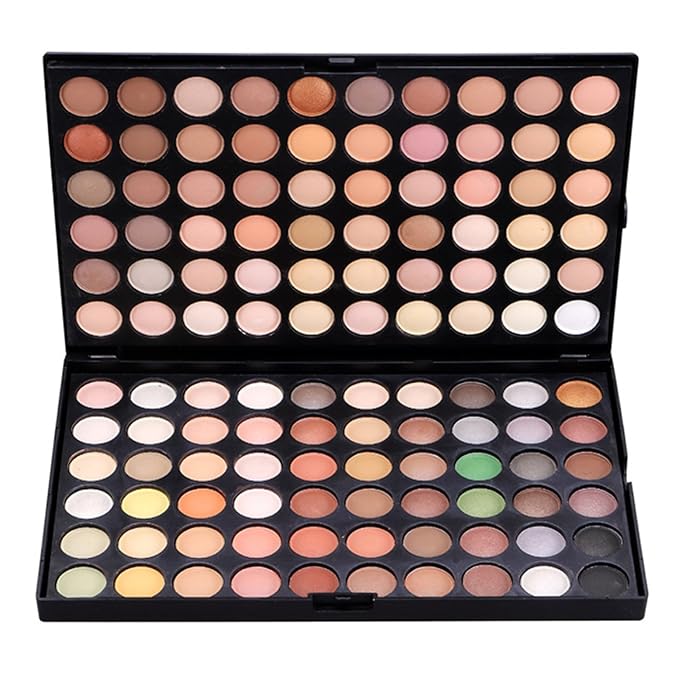 Pro 120 Colors Shimmer and Matte Eyeshadow Palette Glittering Eye Shadow Makeup Palette Eyes Cosmetic Contouring Kit #4 - Ideal for Professional and Daily Use