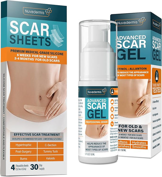 Scar Sheets Light Tone 4 Pack