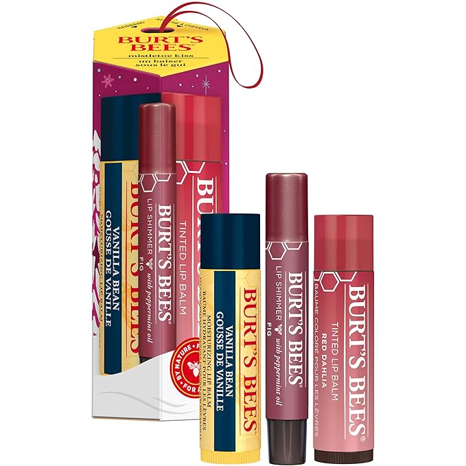 Burt's Bees Mistletoe Kiss Gift - Red (Vanilla Bean)