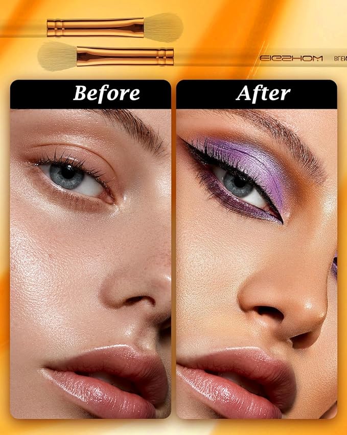 Eyeshadow Brush, EIGSHOWBEAUTY Professional Eye Shadow Brush with Saikoho Goat Hair, Premium Eye Makeup Brush For Blending, Smudging, Shading (E831)