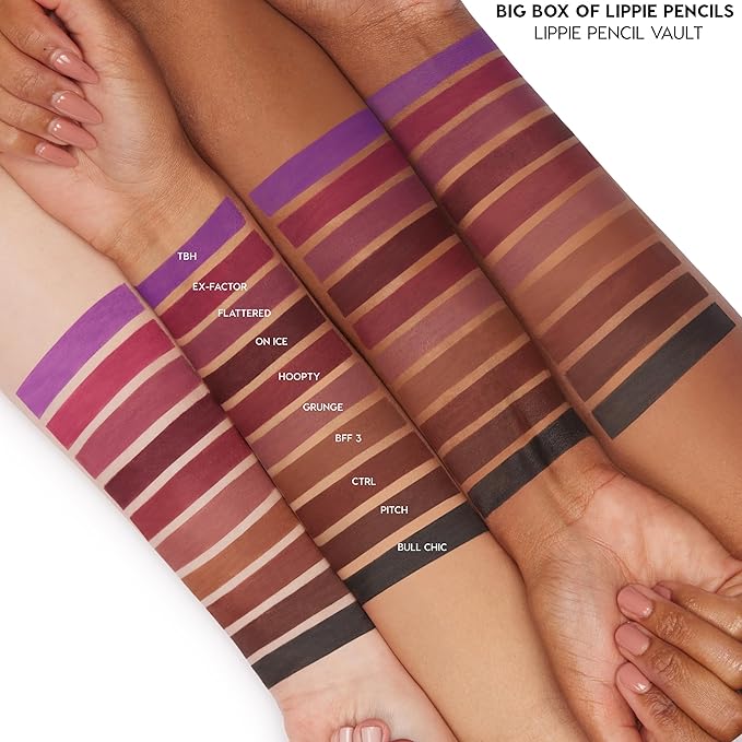 ColourPop Lippie Lip Pencil - High-Pigment, Long-Lasting & Sharpenable Lip Liner with High-Impact Color - Vegan, Cream Formula with Precise Application - Grunge (0.04 oz)