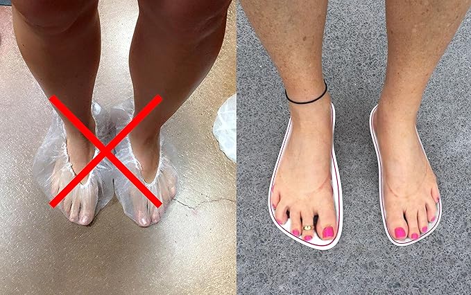 Pink 120Pairs(240Feets) Disposable Spray Tan Feet Pads for Sunless Airbrush Tanning