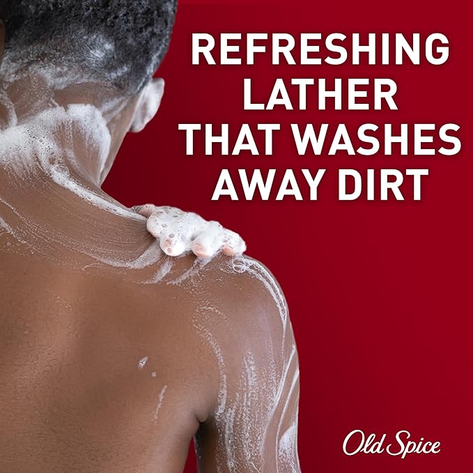 Old Spice Body Wash for Men, 24/7 Shower Fresh with Lasting Scent, Red Collection, Swagger with Cedarwood Scent, 33.4 fl oz (Pack of 4)