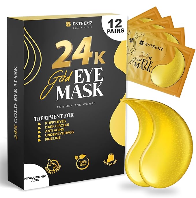 24k gold under eye patches