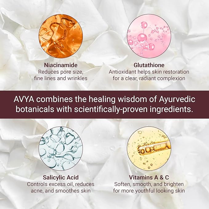 AVYA Anti-Aging Power Serum - Hyaluronic Acid Face Serum Plumps and Brightens Skin/Retinol Treatment Reduces Fine Lines and Boosts Collagen for Smoother Skin / 1oz (30ml)