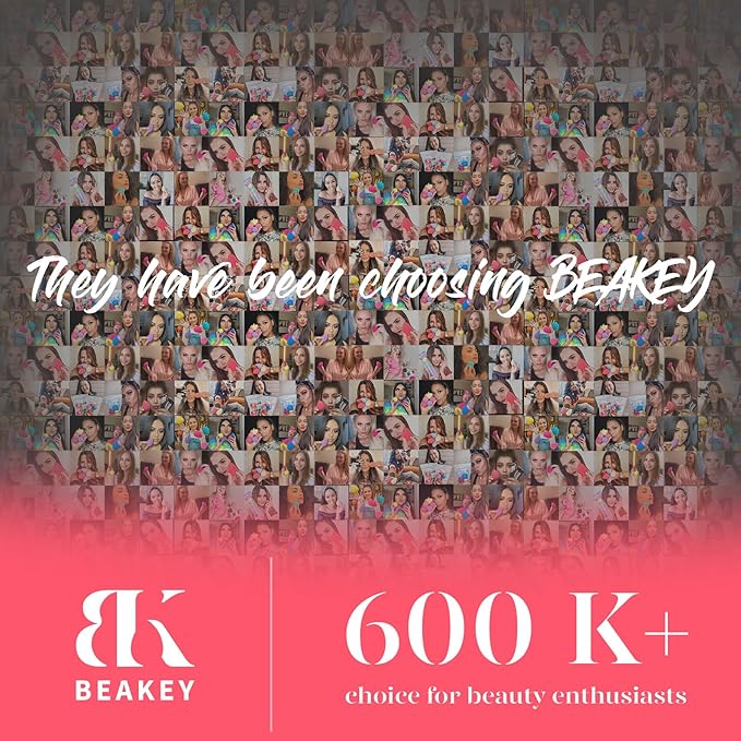 BEAKEY Makeup Sponge 5 Pcs Set, Latex-Free and Soft Boun Boun Beauty Sponge for Blending, Makeup Sponges for Foundation, Liquid, Cream and Powder. Blender for Enhanced Make Up Application