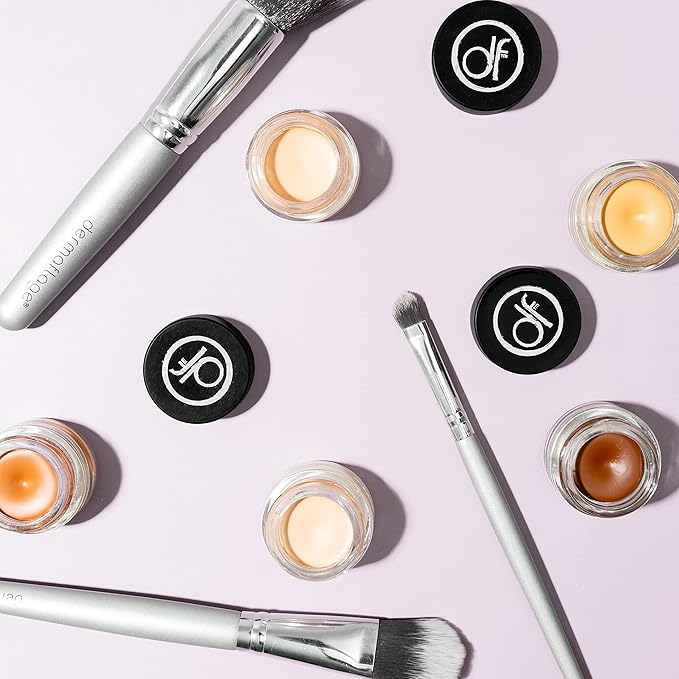 Dermaflage Waterproof Concealer Cream (Fair) - Concealer Full Coverage, Matte Finish for Face & Body - Hides Dark Circles, Tattoos & Acne - Long Lasting Formula Used by Hollywood Makeup Artists