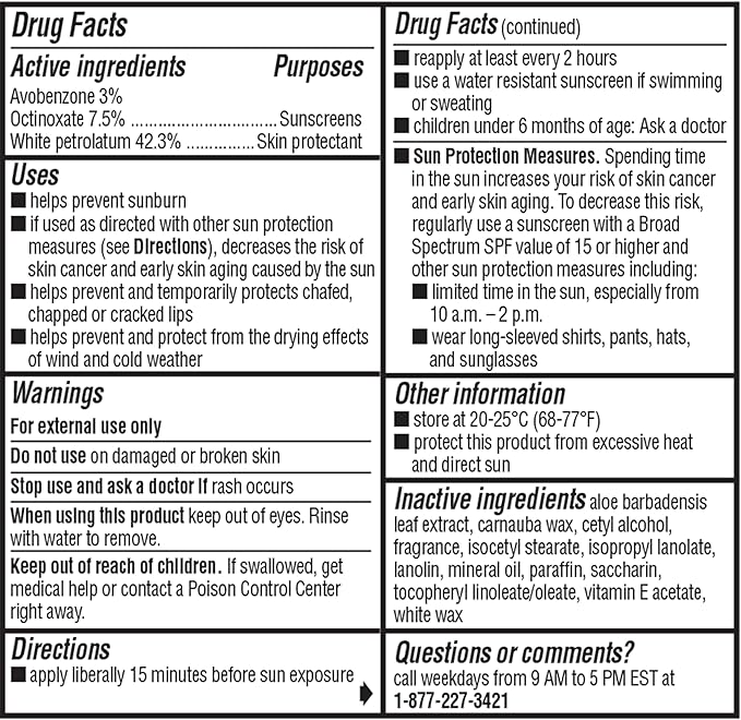 ChapStick Moisturizer Original Lip Balm Tubes,