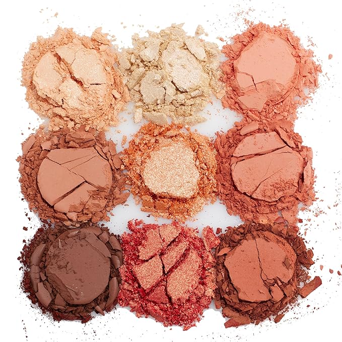 ColourPop Eyeshadow Palette - Eye Makeup Palette with Matte, Metallic, Matte Sparkle & Glitter Finishes - High-Pigment Eye Makeup with a Long-Wearing Formula - Peach Out (0.3 oz)