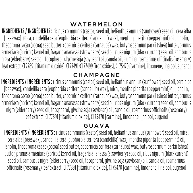 Burt's Bees Lip Shimmer Pink Collection, Tinted Lip Balm Stick, Moisturizing for All Day Hydration with Natural Glowy Pigmented Finish & Buildable Color, 3 Shades; Value Pack, 3 Tubes x 0.09 Oz