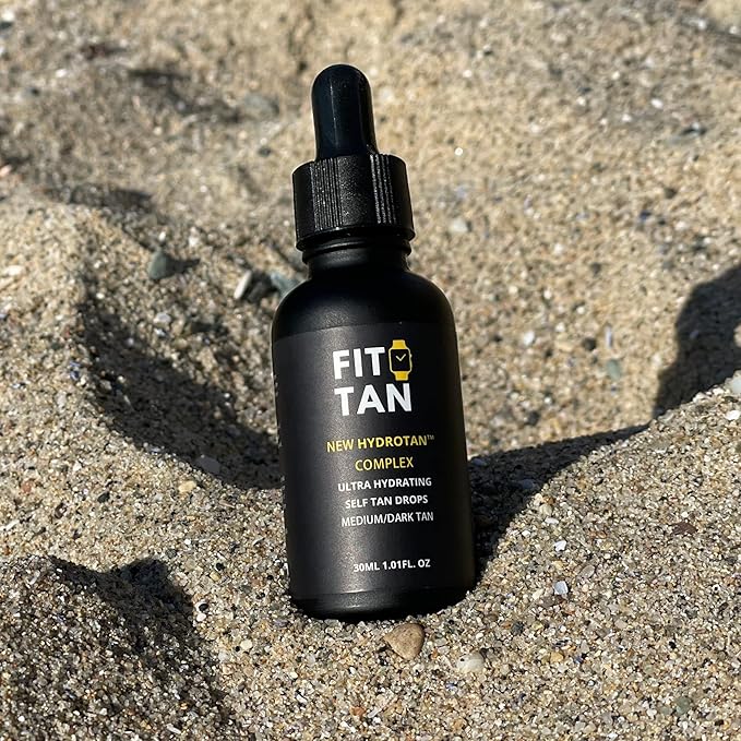 Self Tanning Drops For Face and Body - Hydrating and Gradual Dark Tan - 30ml