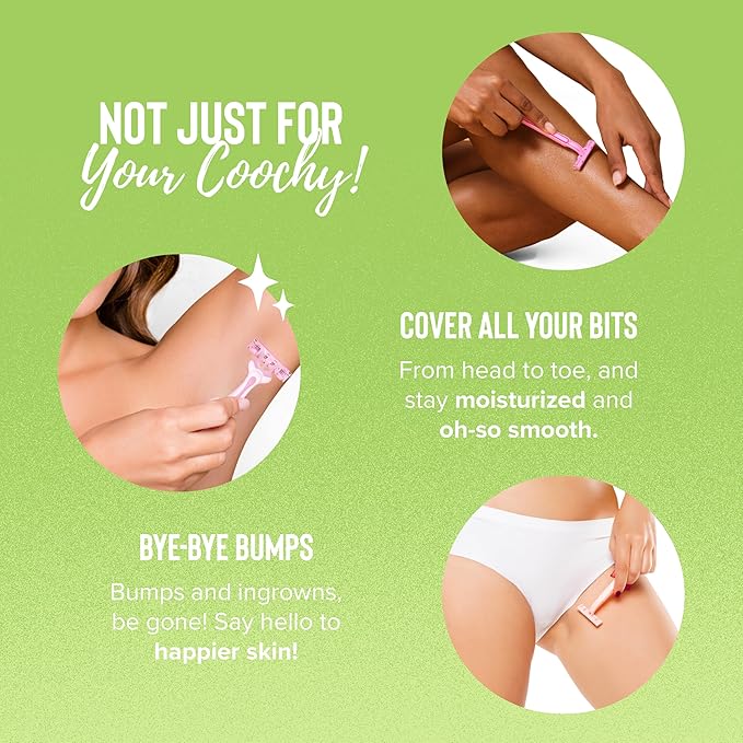 Coochy Shave Cream - Moisturizing Shave Lotion - Gentle Intimate Shaving Cream - For Bikini Area, Underarms, Legs & More - Rash-Free, Hydrating Formula - Key Lime Pie 12.5floz/ 370mL