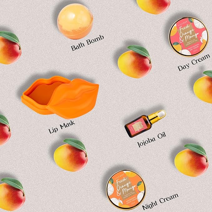 Mothers Day Gifts for Mom - 23-Piece Tropical Bath & Body Basket Set for Women, Spa Gift Basket with Shower Gel, Bath Bomb | Christmas Valentine's Birthday Gift All Occasion Holiday Gift Idea for Her