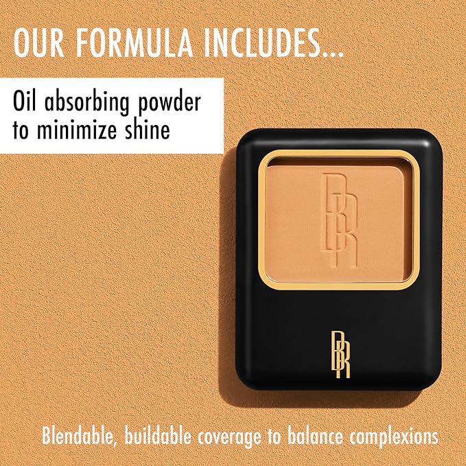 Black Radiance Pressed Powder, Buildable & Blendable Matte - Biscotti