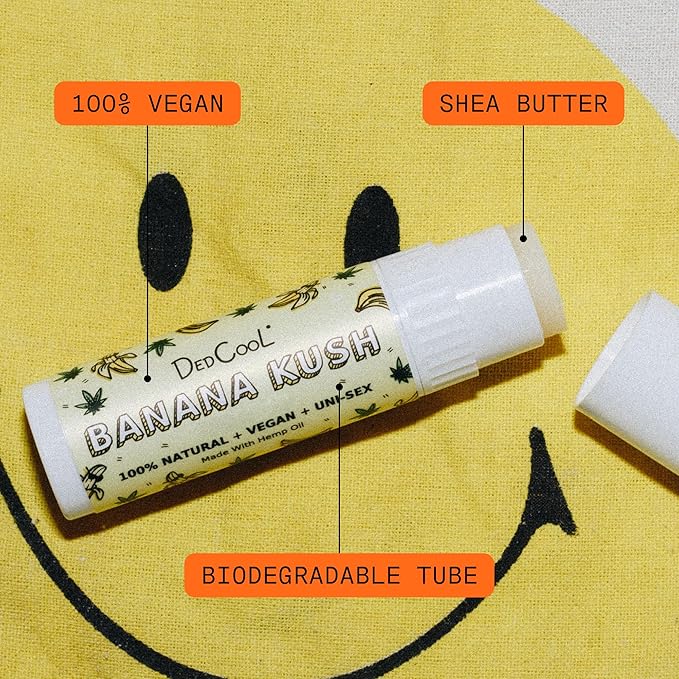 DedCool Lip Balm Stick (Mint) Jumbo, Vegan, Flavored, Coconut Oil Lip Balm, Long Lasting, Moisturization, Hydrates Dry & Chapped Lips, Vegan, Natural, Clean, Non-Toxic, Fragrance For All