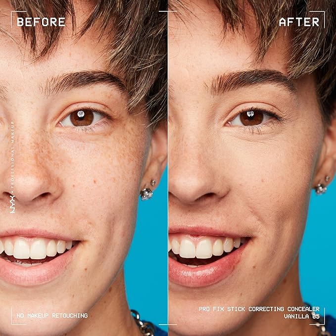 NYX PROFESSIONAL MAKEUP Pro Fix Stick Correcting Concealer, Buildable Medium Coverage Concealer Stick - Vanilla