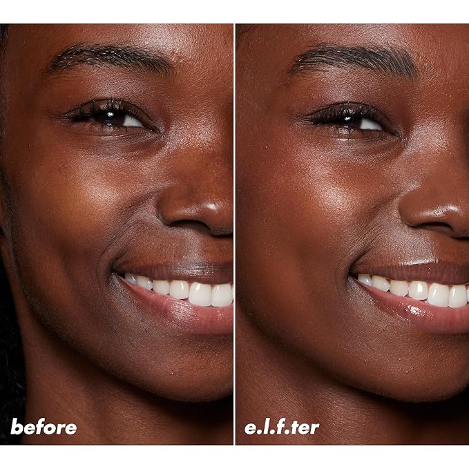 e.l.f. Halo Glow Skin Tint SPF 50, Tinted Moisturizer For Light, Buildable Coverage, Creates A Natural Glow, Vegan & Cruelty-Free, 14 Deep Warm