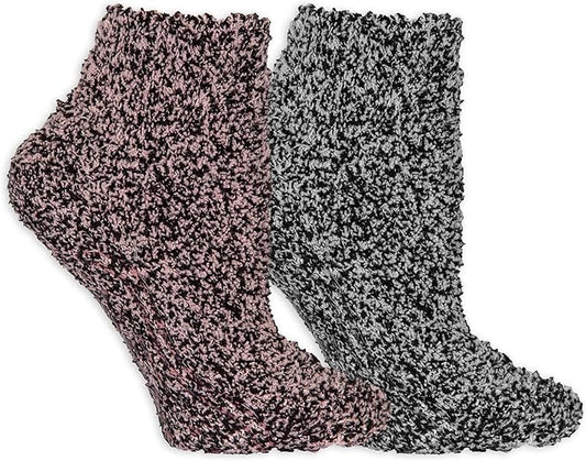Dr. Scholl's Women's Low Cut Soothing Spa Socks-Lavender & Vitamin E Infused-2 & 3 Pairs-Bottom Grippers