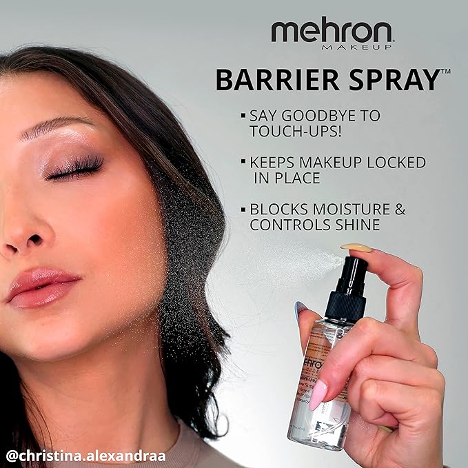 Mehron Makeup Barrier Spray | Setting Spray for Makeup | Makeup Setting Spray for Face 2 fl oz (60 ml)