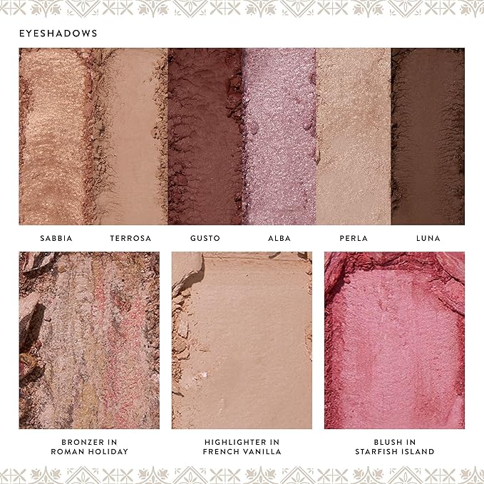 LAURA GELLER NEW YORK The Best of the Best Baked Palette - Tuscan Dreams - Full Size - Includes Bronzer, Blush, Highlighter and 6 Eyeshadows - Travel-Friendly (Best of the Best Tuscan Dreams)