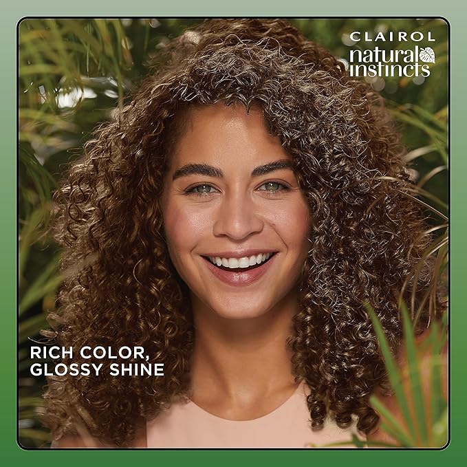 Clairol Natural Instincts Demi-Permanent Hair Dye, 4G Dark Golden Brown Hair Color, Pack of 1