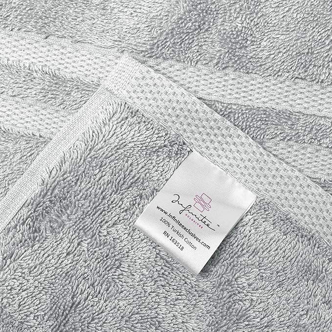 Infinitee xclusives grey hand towels