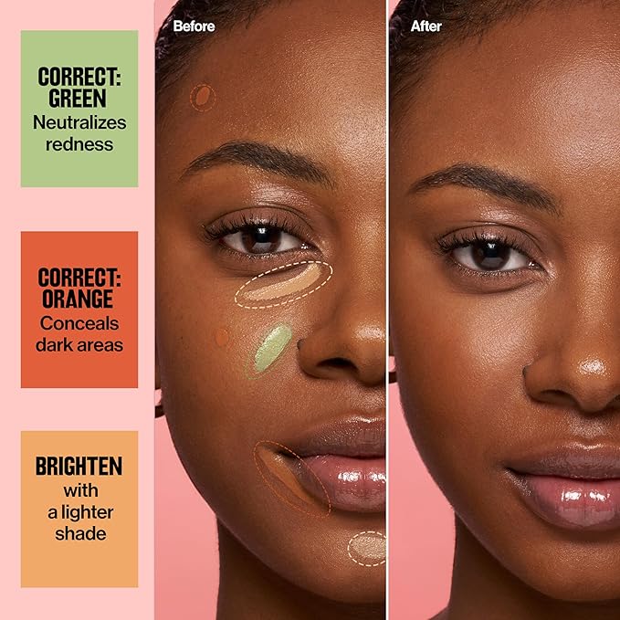 Revlon Glimmer Brightening Concealer, Liquid Under Eye Makeup, Made with Caffeine, Vitamin C, & Stevioside, 165, 0.3 fl oz