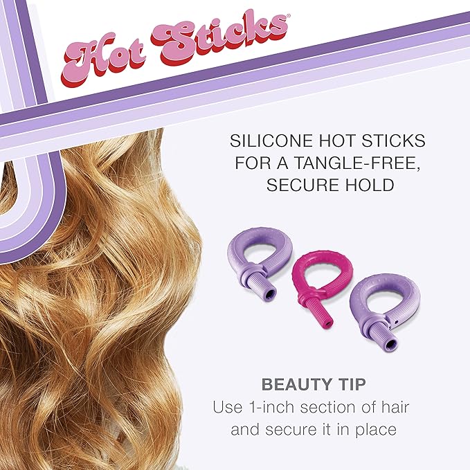 Conair Silicone Hot Rollers for Long, Medium, and All Hair - Hair Curler - No Hair Roller Clips Needed