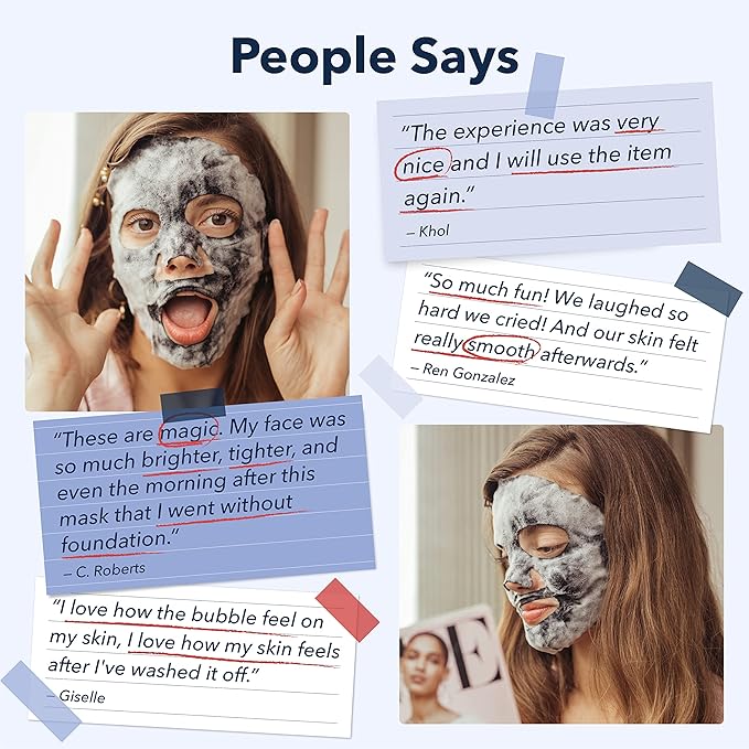 Purederm Deep Purifying Pink O2 Bubble Mask Peach (5 Pack) – Bubble Face Sheet Mask for Purifying & Moisturizing