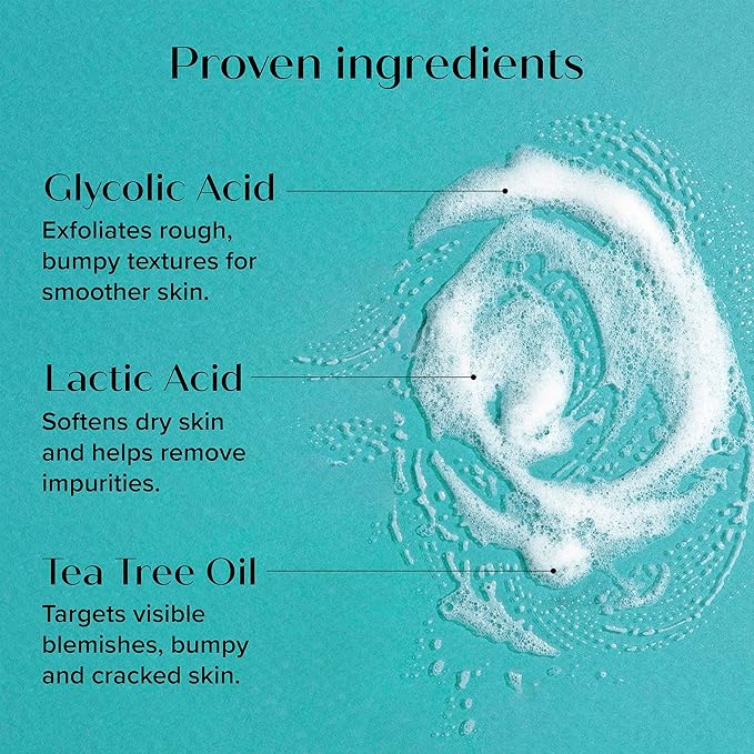 MEDIX 5.5 Body Scrub Skin Care Glycolic Acid Exfoliating Body Cleanser KP Bump Eraser | AHA + Lactic Acid Anti Aging All Skin Type Wash | Keratosis Pilaris & Acne | Body & Face Wash Exfoliate, 2-Pack