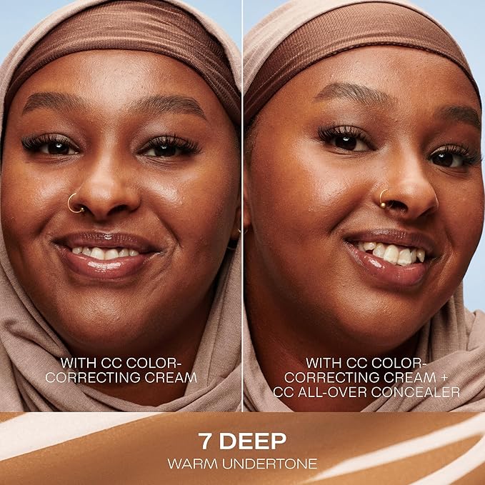 Lumene Under Eye Concealer - CC All-Over Hydrating Concealer with Medium Coverage - Multi-Tasking Under Eye Makeup Infused with Hyaluronic Acid with a Skin-Like Finish - 7 Deep (0.3 fl oz)