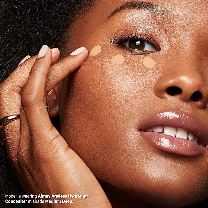 Almay Anti-Aging Concealer, Face Makeup with Hyaluronic Acid, Niacinamide, Vitamin C & E, Hypoallergenic-Fragrance Free, 050 Deep, 0.37 Fl Oz (Pack of 1)