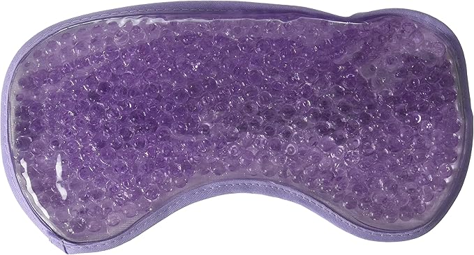 Cooling Eye Mask Reusable Gel Eye Mask for Puffy Eyes,Ice Eye Mask Cold Eye Mask Frozen with Plush Backing for Headache,Migrain,Stress Relief-Color Pastel Purple