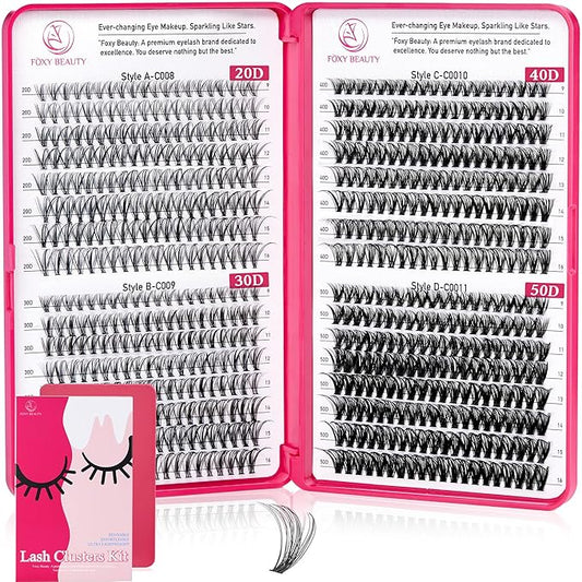 Lash Clusters - Lash Clusters Lash Extension 0.07D Cluster Eyelash Extensions Eyelash Clusters Lashes Clusters Eyelash Extension No Lash Glue Included