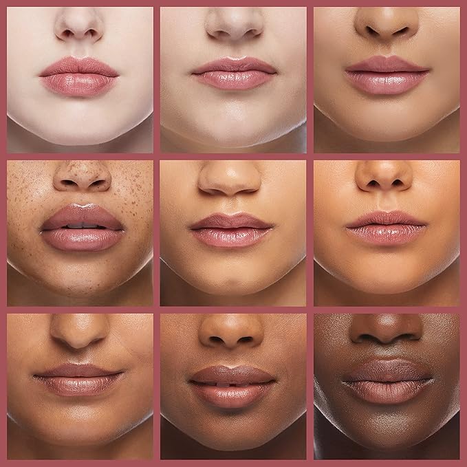 Burt's Bees Lip Tint Balm with Long Lasting 2 in 1 Duo Tinted Balm Formula, Color Infused with Deeply Hydrating Shea Butter for a Natural Looking Buildable Finish, Petal Rose (2-Pack)