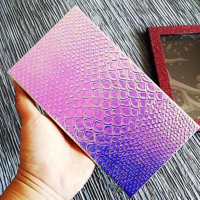 Large Empty Eyeshadow Makeup Box Magnetic Cosmetics Palette Fish Scale DIY Storage Tray Box Holder