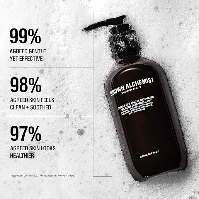 Grown Alchemist Facial Cleanser Set: Polishing Exfoliator (75ml) + Gentle Gel Cleanser (200ml)