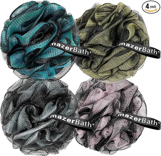 Amazerbath charcoal loofah sponge, shower